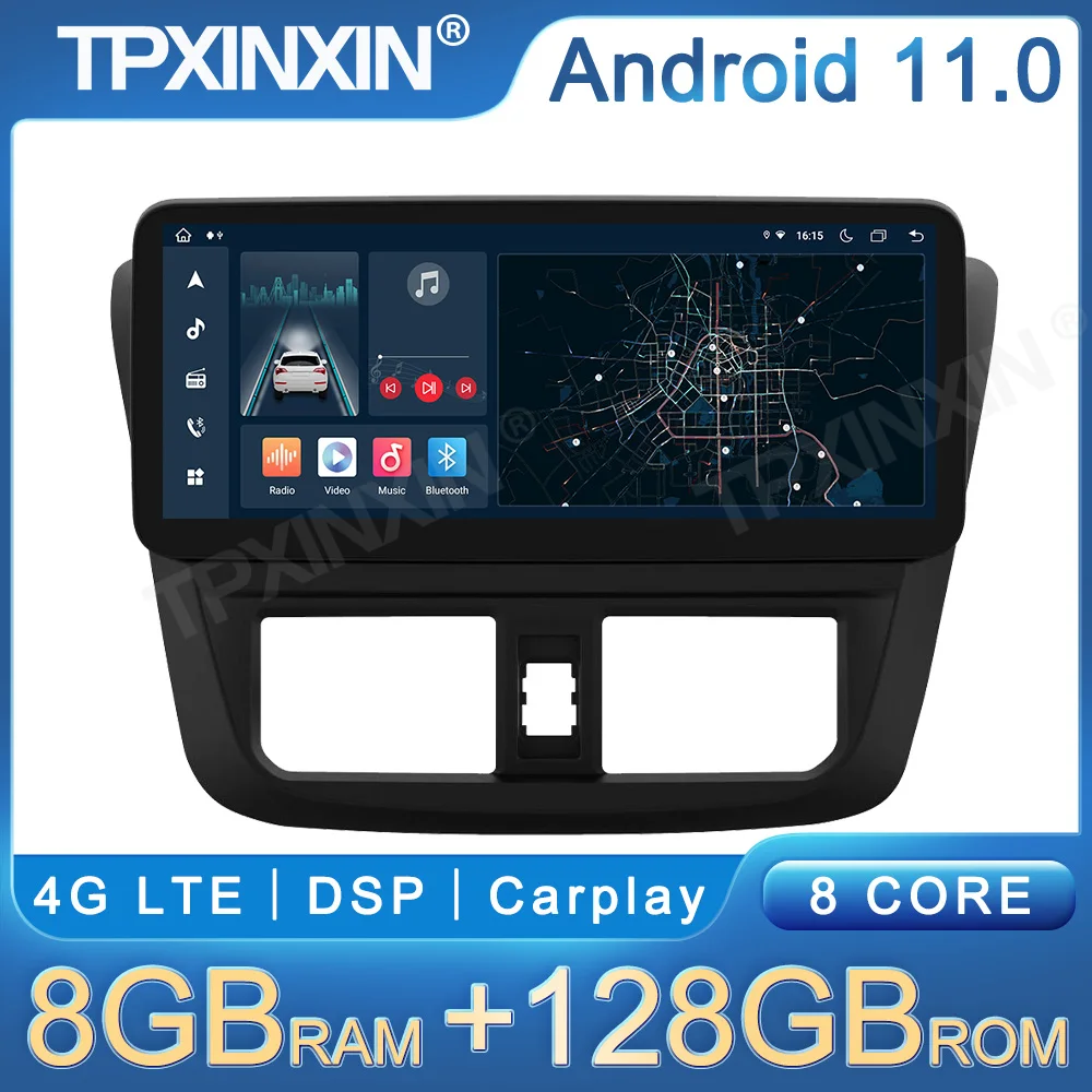 12.3 palcový Displej Pre TOYOTA Vios 2014-2016 autorádio DVD Carplay DSP Android 11 autorádia Multimediálne Video Prehrávač, Navigácia GPS Obrázok 0