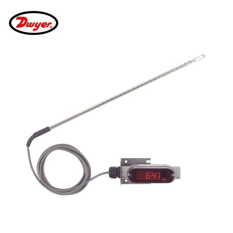 Dwyer 641-6/-12/-18/-LED tepelnej anemometer digitálny anemometer senzor Obrázok 1