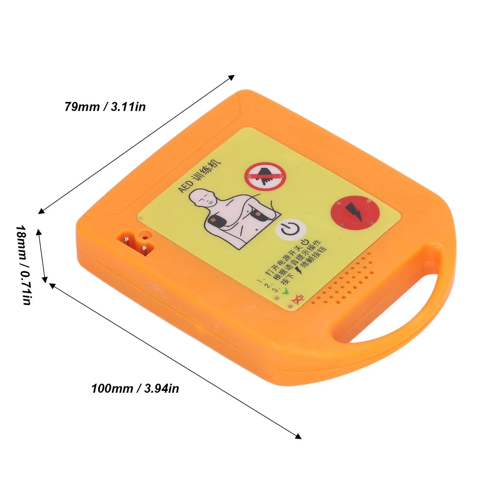 AED vzdelávacie Zariadenia Opakovane Jednoduché Použitie Externý Defibrilátor trenažér Prenosný Mini Profesionálny Kompaktný pre Školy Obrázok 5