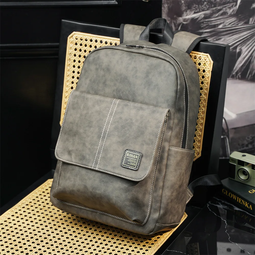 GPR Retro Batohy Mužov, Kožené Muž Laptop Taška na Cestovanie Bagpack Módne Školské tašky pre Mužov Muž Batoh Obrázok 0