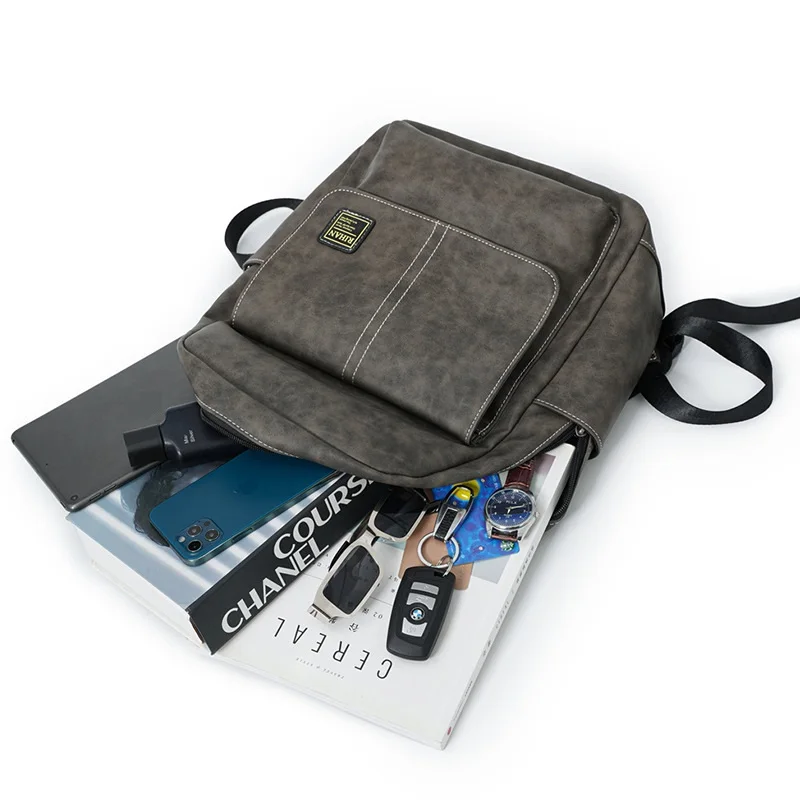 GPR Retro Batohy Mužov, Kožené Muž Laptop Taška na Cestovanie Bagpack Módne Školské tašky pre Mužov Muž Batoh Obrázok 4