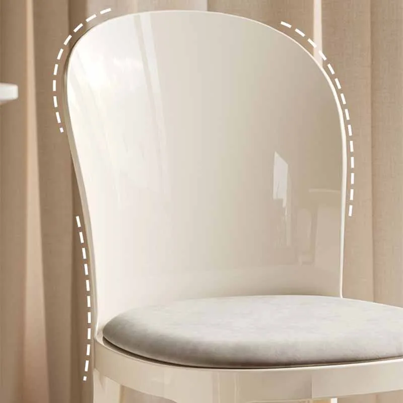 Ergonomické Minimalistický Jedálenské Stoličky Dizajnér Plastové Transparentné Kreslo Salon Styling Akryl Cadeiras Balkón Nábytok Obrázok 2