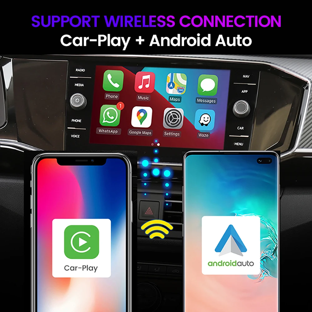 FELLOSTAR Android CARPLAY Smart AI Box WiFi4G SIM Netflix Navigácie GPS Plug and Play pre Automobily s OEM Svoje Vlastné Káblové CARPLAY Obrázok 3
