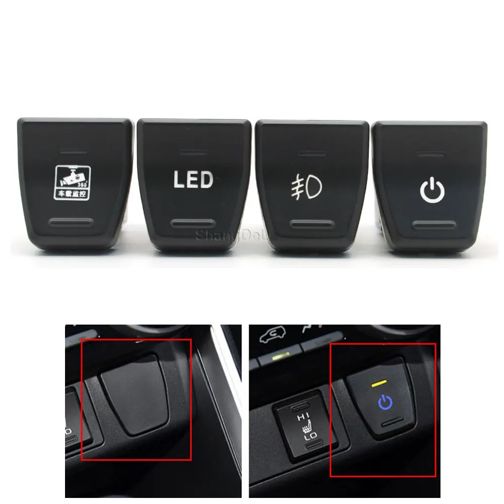Auto Power On Off Predné Hmlové Svetlo LED Tlačidlo Monitorovanie Spínač s Pripojením Drôt pre Toyota Wilanda RAV4 2019 2020 2021 Obrázok 0