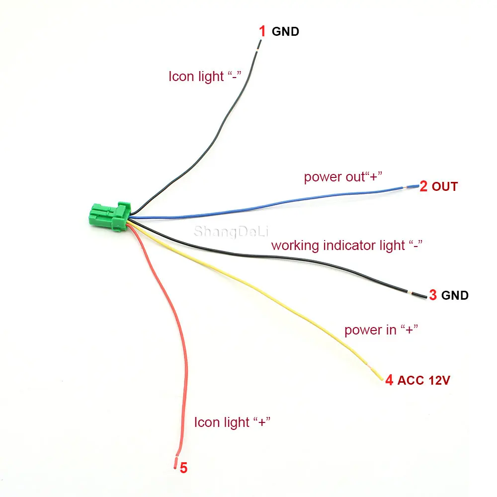 Auto Power On Off Predné Hmlové Svetlo LED Tlačidlo Monitorovanie Spínač s Pripojením Drôt pre Toyota Wilanda RAV4 2019 2020 2021 Obrázok 5