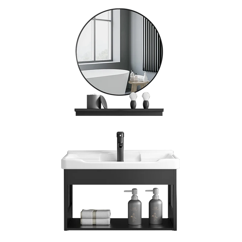Balkón malé umývadlo, kúpeľňa umývadlo, drez, jednoduché malé domáce nástenné umývadlo kabinet zmes Obrázok 0