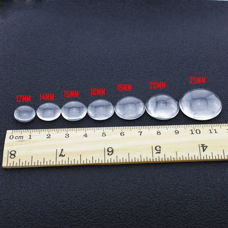 TAFREE Zmiešané oblečenie textúra 12mm/15mm/16 mm/18 mm/20 mm/25 mm Sklo Cabochon Dome Obrázok pre DIY Keychain Charms TX510 Obrázok 3