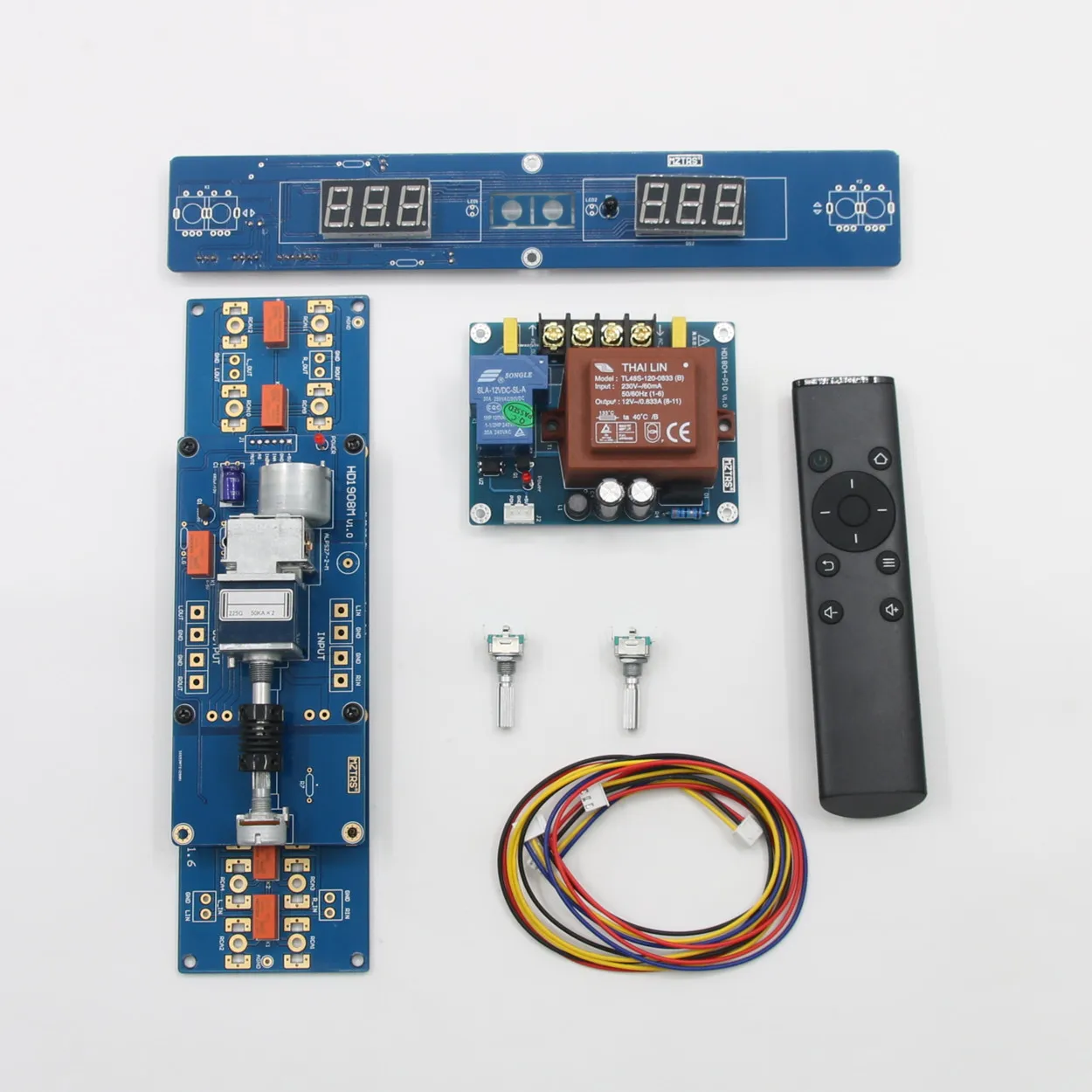 HI-ENG ALPS27 Motor Potenciometer Infračervené Diaľkové Ovládanie Hlasitosti Rady urob si sám HiFi 4 V 2 Z Domácej Audio Zdroja Zvuku Switcher Obrázok 0