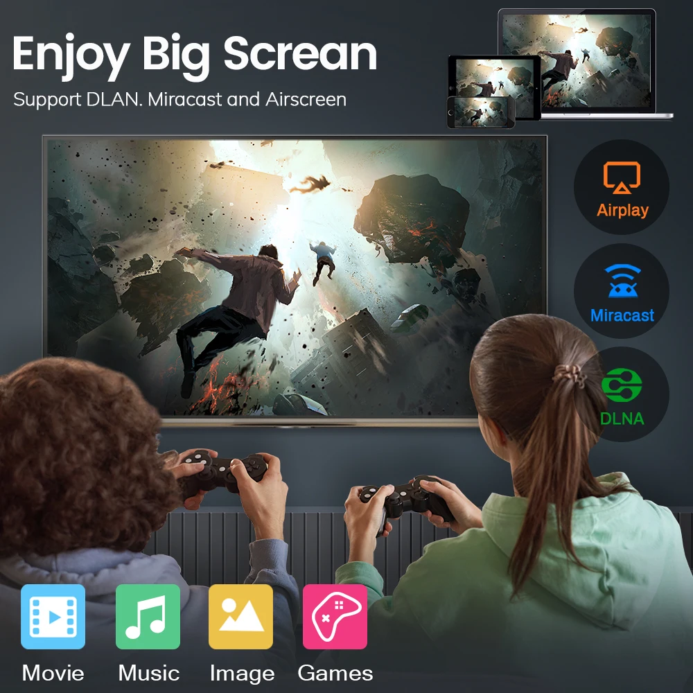 Amlogic S905W2 TV Box AV1 Android 11 Mali-G31 MP2 Dual Wifi BT5.0 Media Player 1080P 4K 3D Rýchlo Tv Prijímač Set-top-Box Obrázok 2