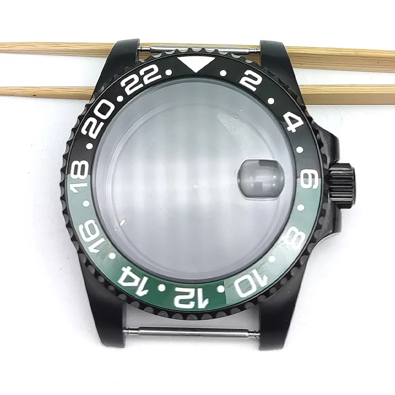 40 mm prípade pánske hodinky Dátum Sapphire Crystal Nehrdzavejúcej Ocele nh35 nh36 pohyb nepremokavé Obrázok 0