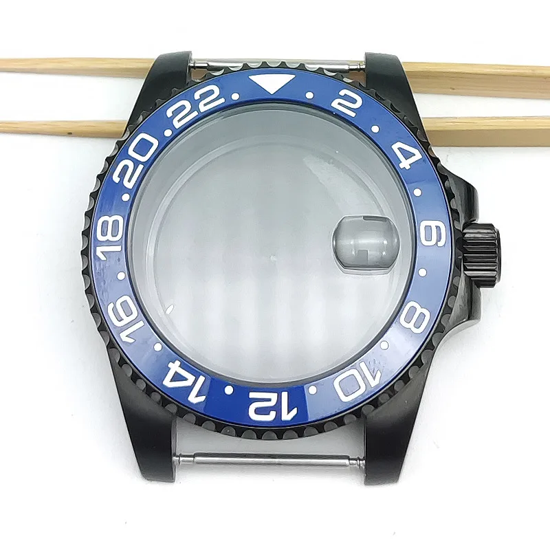 40 mm prípade pánske hodinky Dátum Sapphire Crystal Nehrdzavejúcej Ocele nh35 nh36 pohyb nepremokavé Obrázok 3