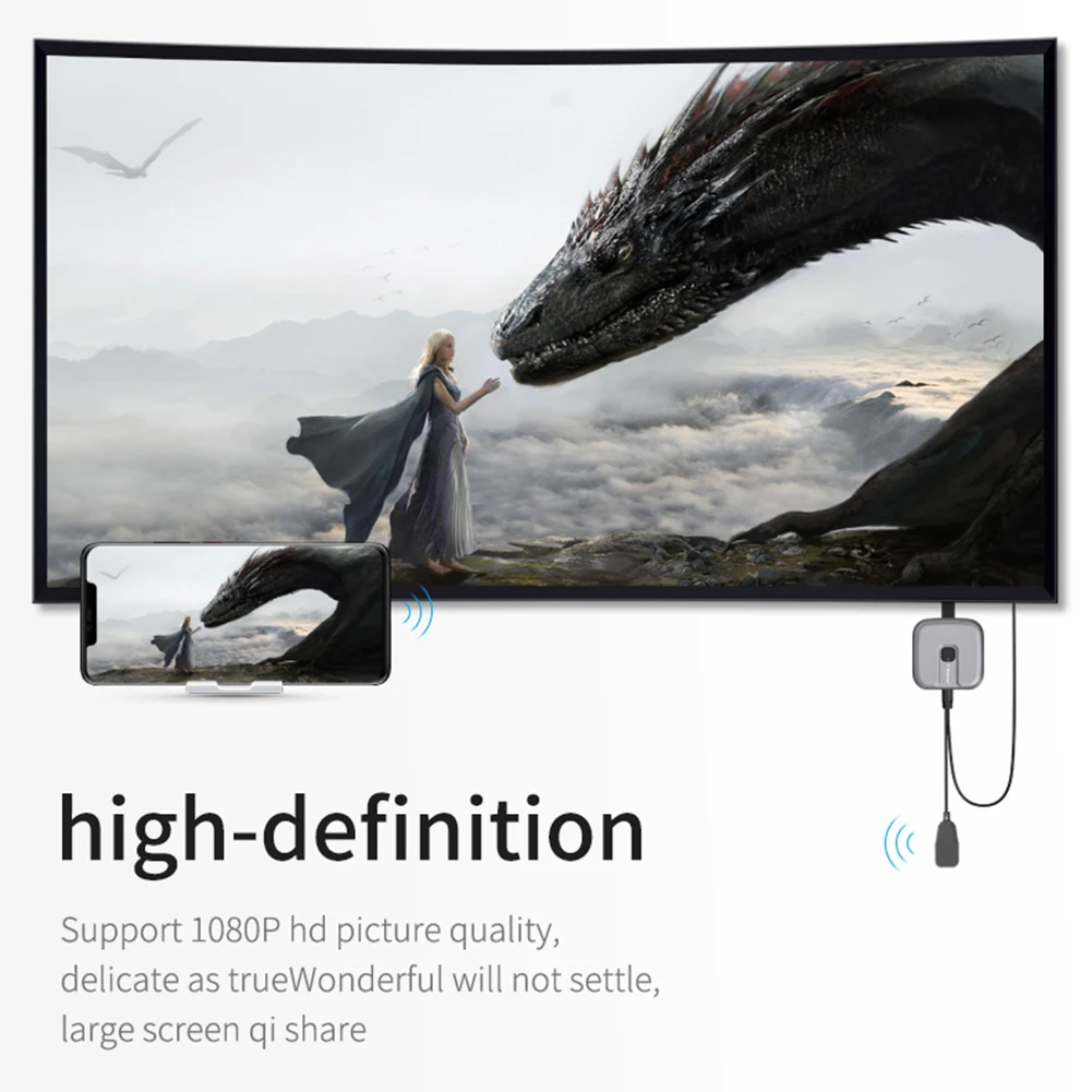 1080P 4K 2.4 G 5G TV Stick Modul kompatibilný s HDMI Displej Dongle Adaptér Mobilný Telefón, Notebook pre DLNA pre Apple pre Xiao Huawei Obrázok 1