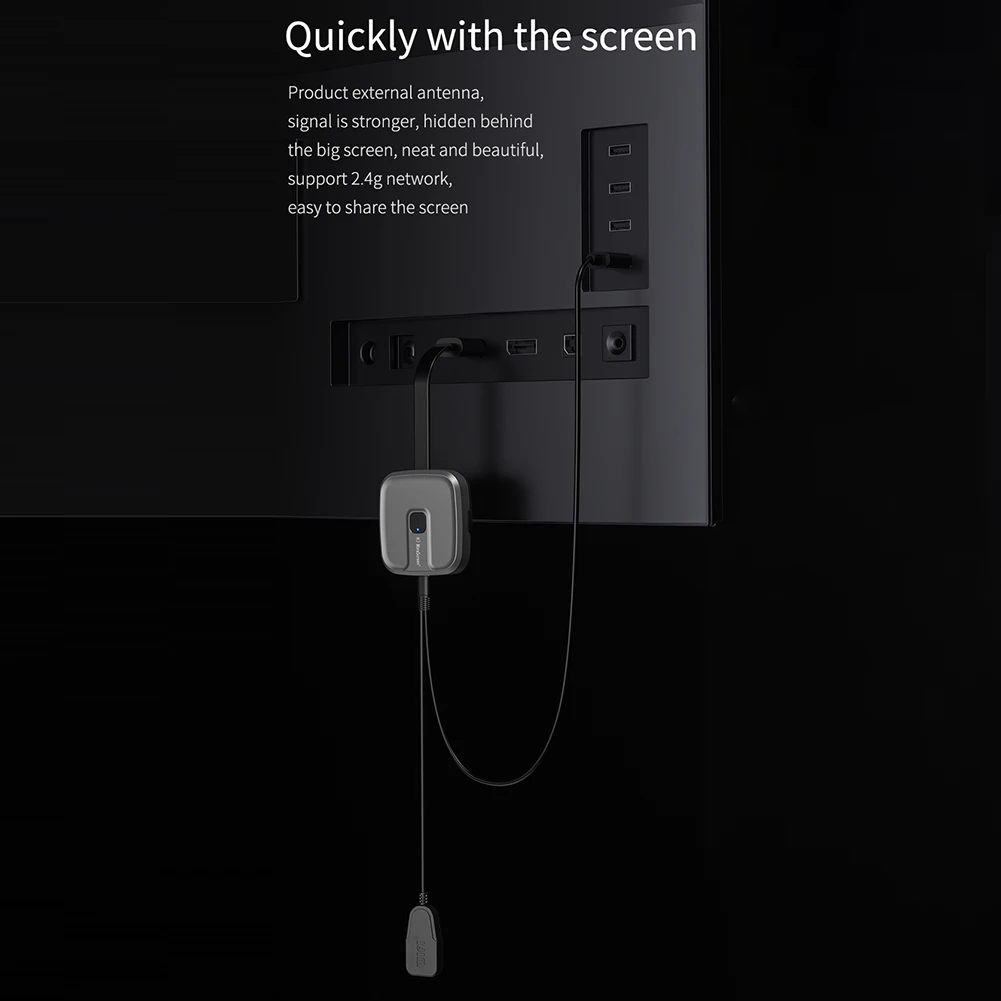 1080P 4K 2.4 G 5G TV Stick Modul kompatibilný s HDMI Displej Dongle Adaptér Mobilný Telefón, Notebook pre DLNA pre Apple pre Xiao Huawei Obrázok 2